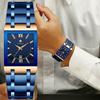 WWOOR Top Brand Luxury Steel Strap Business Quartz Watch Men Casual Waterproof Sports Watch