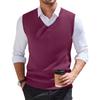 Men's V-neck Vest Sleeveless Knitted Pullover