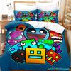 Hip Hop Angry Geometry Dash Bettwäsche Set Einzel Twin Voll Königin King Size Bett Set Spiel Schlafzimmer Bettbezug Sets Anime Bett