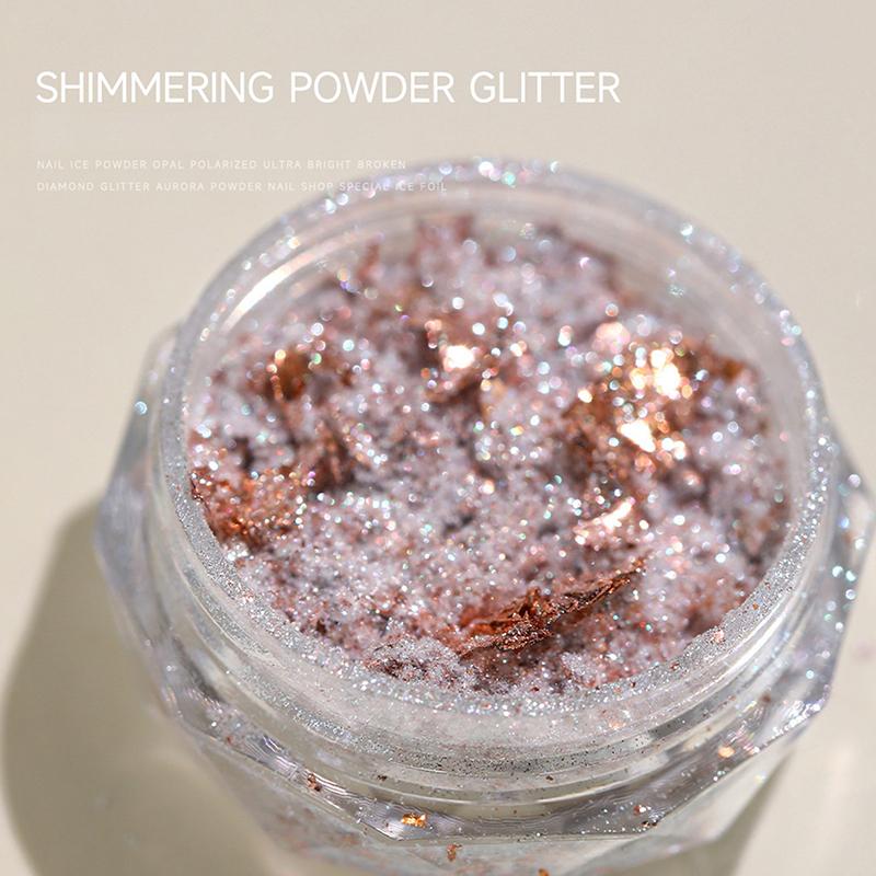 

Блестящая голографическая пудра, ракушечник, слюда, хлопья абалона, декор для ногтей, микс крупных блесток и пайеток