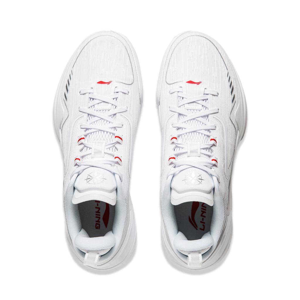 LiNing Blade Assassin 1 Silver Assassin Shock Absorption Non-Slip Lightweight Rebound Low-Top Basketball Shoes Men sneaker White ABPU021-8