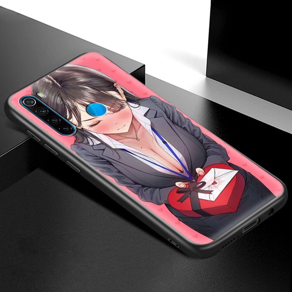 Anime Hentai Sexy Bunny Girl Phone Case For Xiaomi Redmi Note 9S 9 8 7 10 Pro 8T 9C 9A 8A Shockproof Silicone Smart Back Cover