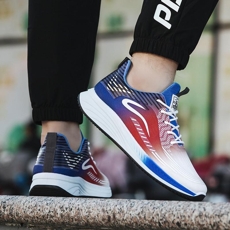 Men's summer autumn breathable new mesh sneakers fashion color matching comfortable running sports shoes M987