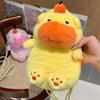 Animal Doll Capybara Plush Crossbody Bag Persimmon Cartoon Plush Shoulder Bag  Office