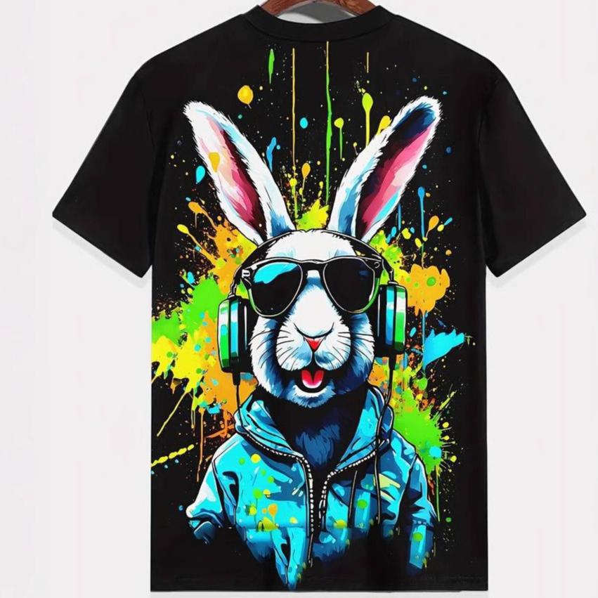 Summer Cartoon Children's 3D Printed T-shirt Cool Boy Fun Animal Sports Leisure Comfortable Short Sleeve T-shirt