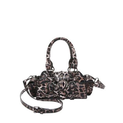 A Must for Spice Girls! Leopard Print Handbag, Autumn Y2K Super Fire, One Shoulder Crossbody Super Personality.