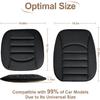 Memory Foam Car Seat Cushion With Breathable Fabric & Non-Slip Gel, Universal Fit For Car Truck Office Home 19.6X18X1.2 Black
