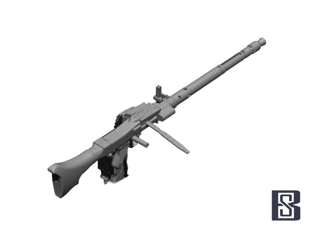 BSK Model Scale WWII German MG34 Machine 2 4 3D Printed Assembly BSKC35022 1/35 Vehicle-Mounted Gun, Types, Pieces, Kit,