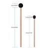 2pcs Maple Handle Plastic Ball Drumstick Marimba Mallet Percussion Musical Instrument Accessories For Beginners Training