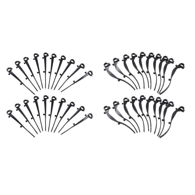 20Pcs Gutter Brush Clamps Gutter Mesh Clips Anchors Plastic Outdoor Gutter Filter Clips for Yard Garden Garden