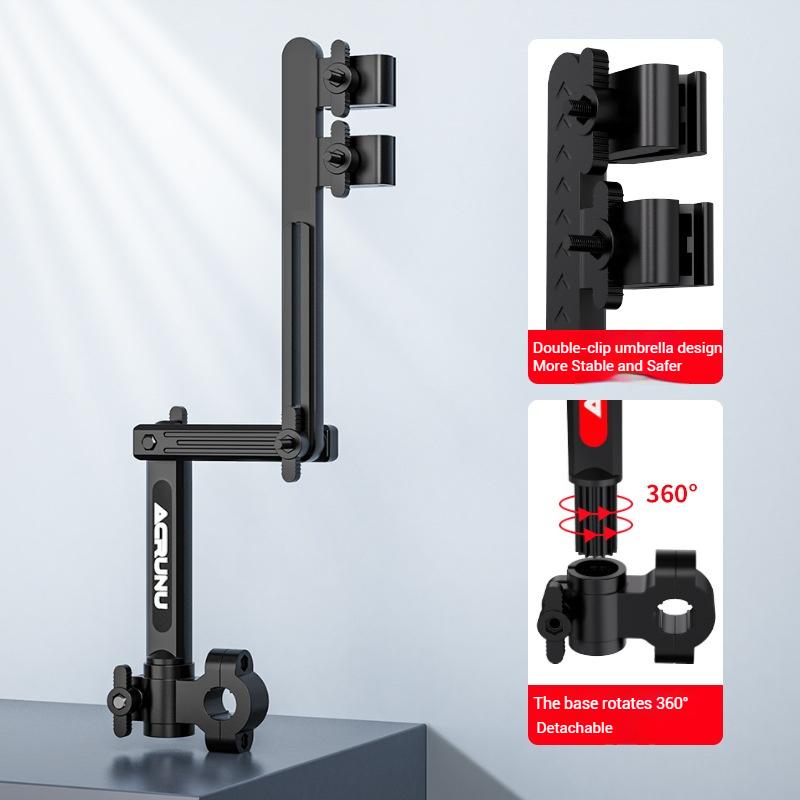 Suporte de Quadro para Guarda-sol de Bicicleta, Suporte de Guarda-chuva para Veículo Elétrico, Estrutura de Guarda-chuva para Carro a Bateria, Porta-guarda-chuva para Carrinho de Bebê