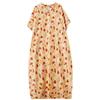 Dimanaf 2025 Women Plus Size Summer Long Dress Floral Casual Vintage Dress Basic V-Neck Loose Dress Maxi