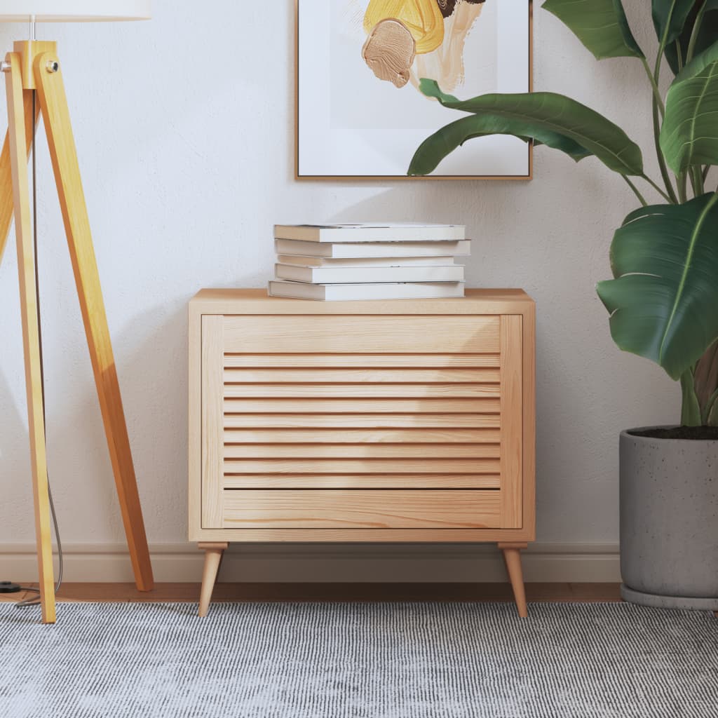 Slatted Design Cabinet Door 39.5 X 59.4 Cm Solid Pine Wood