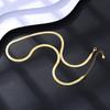 S925 Sterling Silver Classic Snake Choker Necklaces Chains for Women Men 14K Gold Plated Necklaces Wedding Party Jewelry Gift
