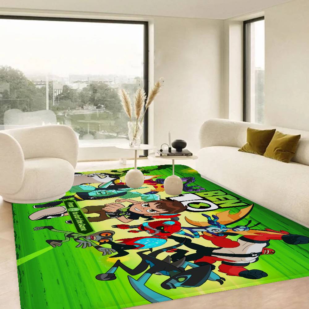 B-Ben 10 Classic Bathroom Mat Kids Room Bedroom Decoration Balcony Anti-Slip Doormat Living Room Welcome Rug