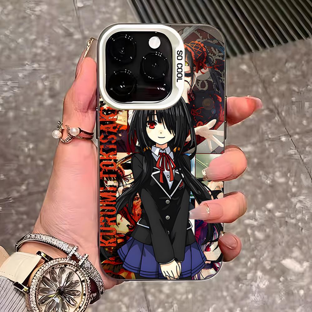 Anime Date A Live Tokisaki Kurumi Cute Phone Case For IPhone 17 Pro Max 16 15 14 13 11 12 Mini Xs Xr 8 Plus Se Color Silver Cove