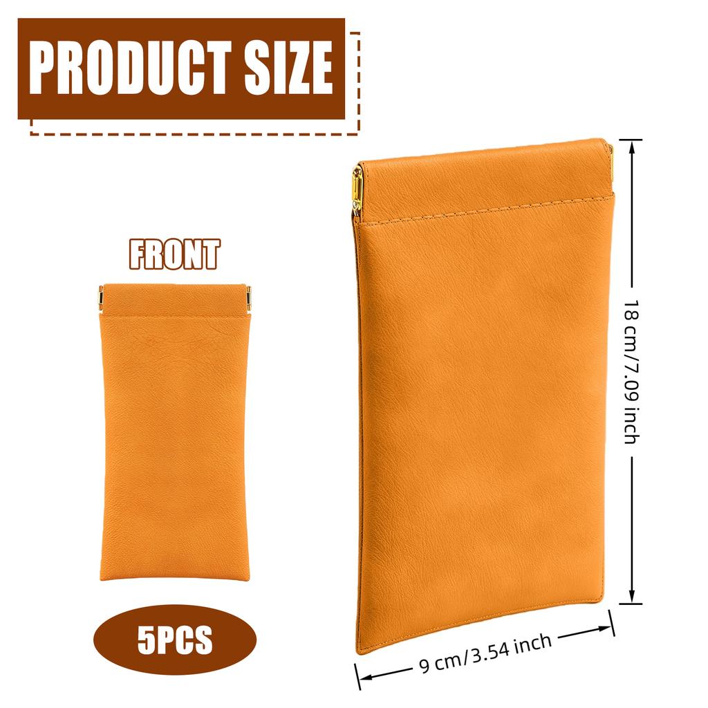 Sunglasseses Case PU Carrying Case Glasses Holder Reading Glasses Case For Women Easy Opening Lip Pouch