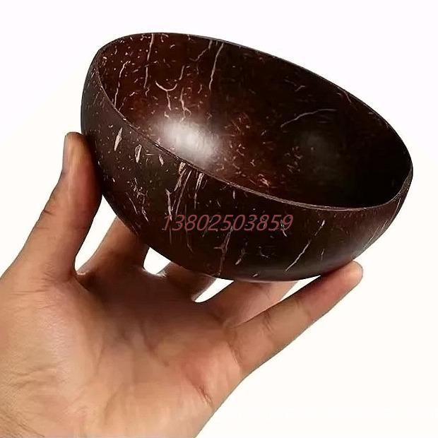 Eco-Friendly Coconut Shell Bowl for Desserts and Snacks