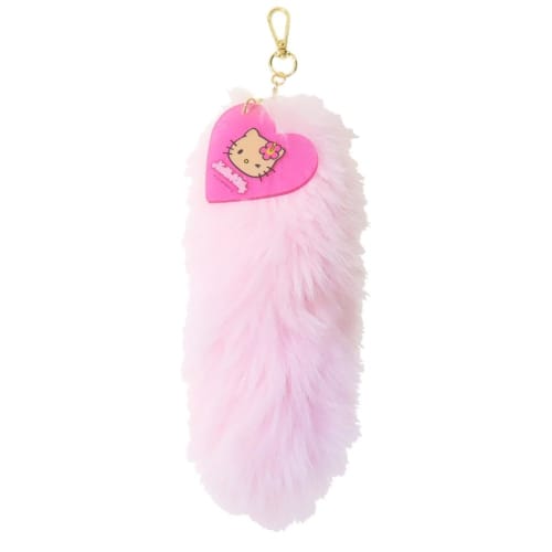 Hello Kitty Fur Keychain Pink