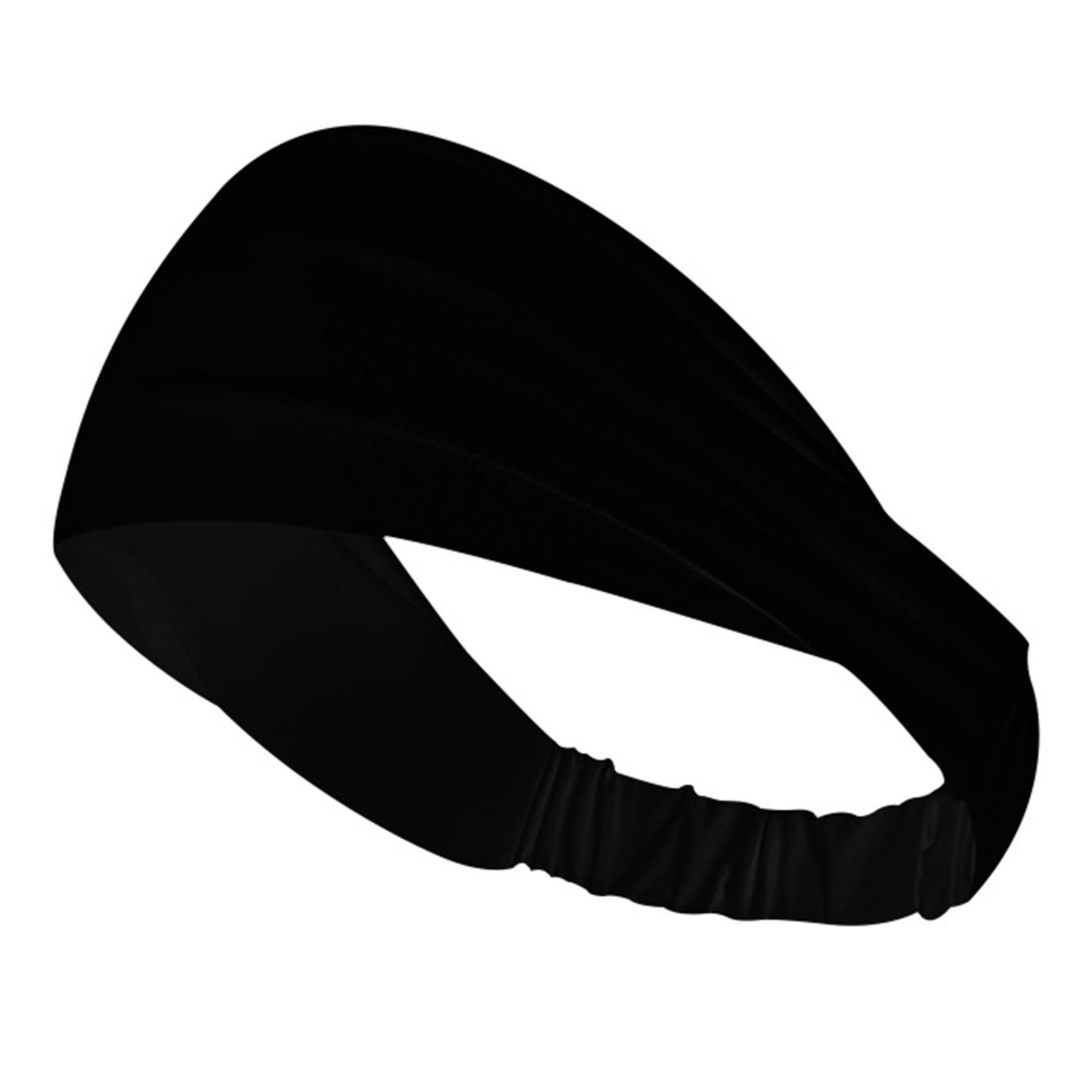 

Cooling Workout Headbands for Women Yoga Gym Moisture Wicking Hairband Sports Sweat Headbands Running Sweatnands чорний