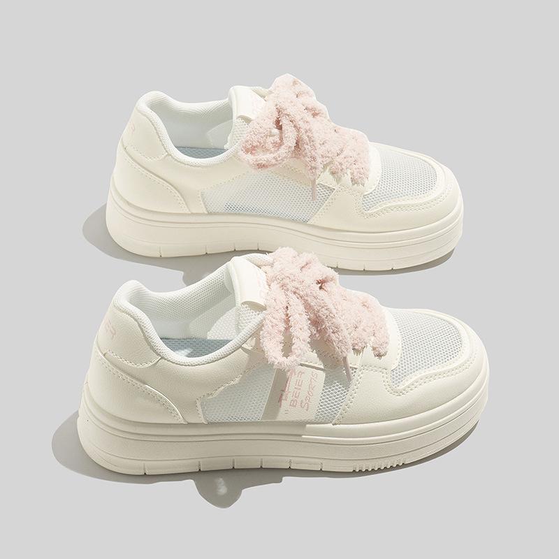 

2026 spring and summer little white shoes Korean version ins student platform heightening sports board shoes fashion casual shoes 40
