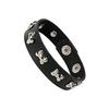 Nieuwe Punk Donkere PU Armband Voor Vrouwen Mannen Hip Hop Rock Ketting Meerlaagse Armband Trend Retro Gotische Sieraden Danser Accessoires