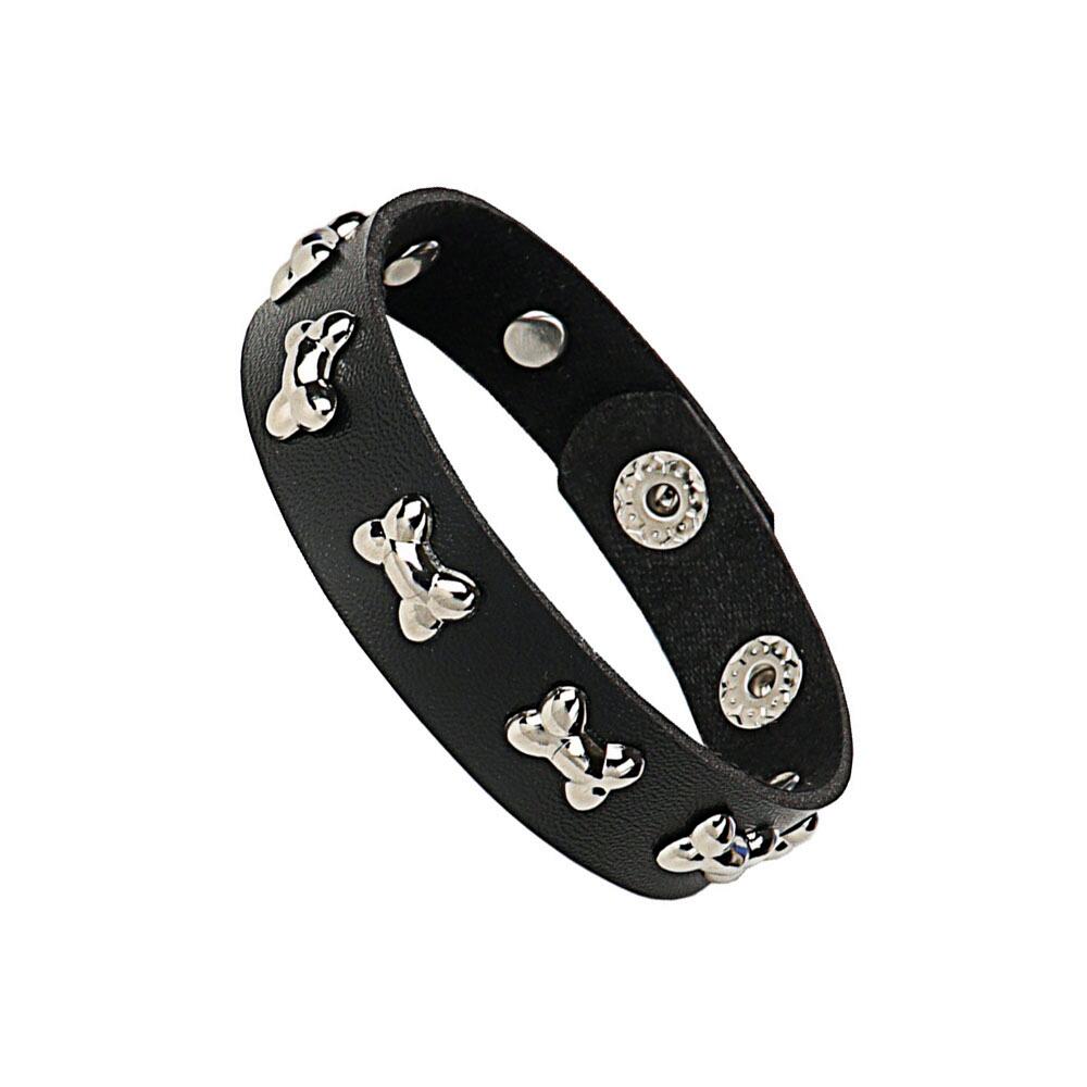 Nieuwe Punk Donkere PU Armband Voor Vrouwen Mannen Hip Hop Rock Ketting Meerlaagse Armband Trend Retro Gotische Sieraden Danser Accessoires