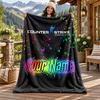 CS Go Custom Name Flannel Blanket Personalized Soft Warm Plush Throw Blanket Customized Gift for Family Friends