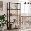 VidaXL 5-Tier Storage Rack Brown 80x38x170 Cm Pine Wood 373396