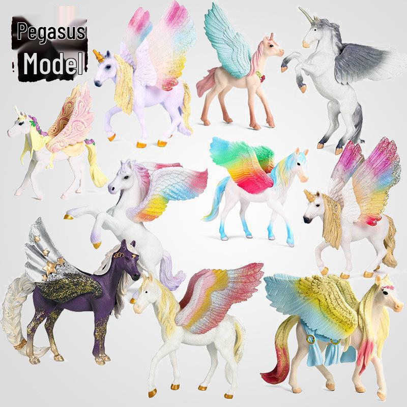 Mysterious Elf Pegasus Mythical Beast Model - Home Decoration Ornament & Gift