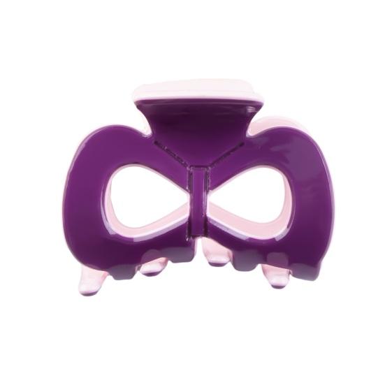 

Hair Claw Bow Anti-slip Shape Head Hair Teeth Back Clip Multiple Colors фіолетовий