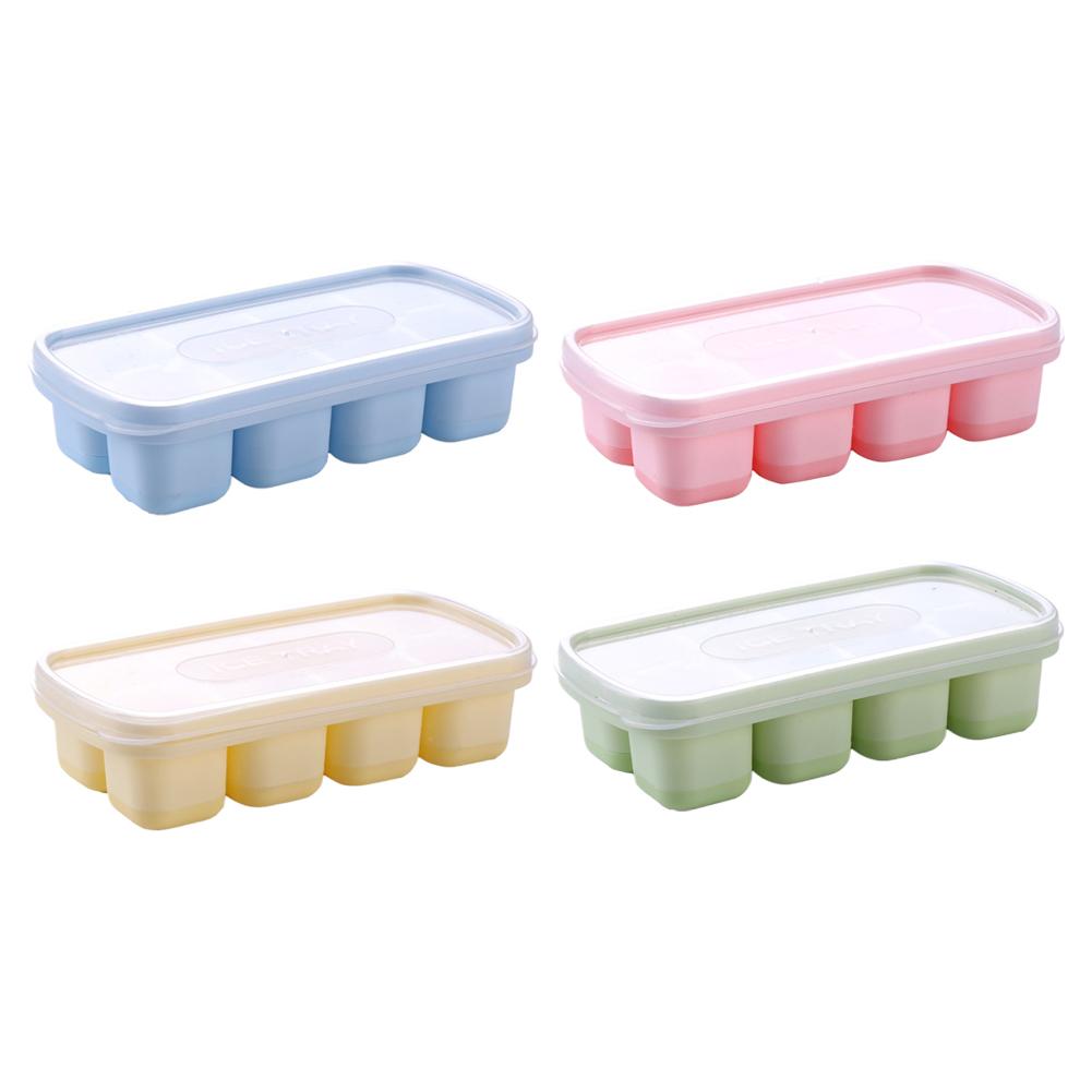 

4 шт. формочки для кубиков льда силиконовые формы для кубиков льда формочки для льда Make Make Ice Free многоразовые лед BPA коробка F Q9R5 A-4pcs