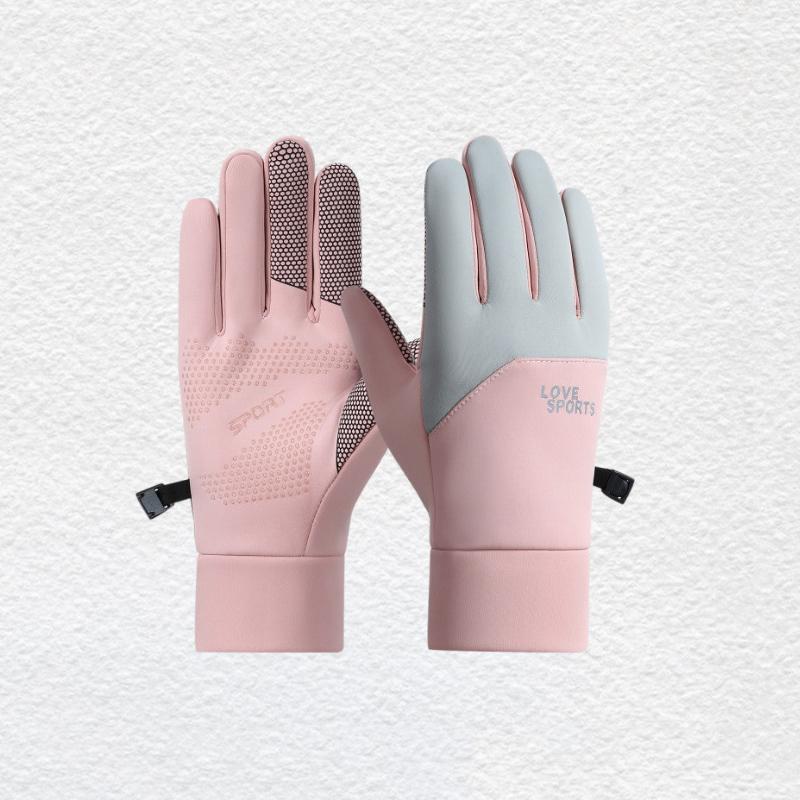 Windproof And Waterproof Outdoor Gloves Touch Screen Thumb And Index Finger Fingertips Warm Gloves For Running Cycling