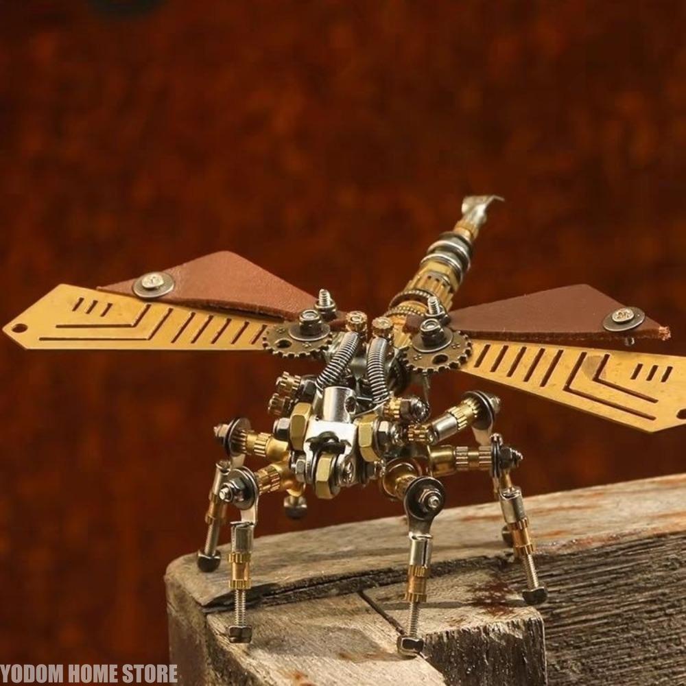 Insetto Meccanico Ferro Metallo Fai da Te Cyberpunk Modello di Assemblaggio 3D Puzzle Ornamenti, Regali di Compleanno per Bambini Adulti