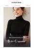Women's Fine Wool Cashmere Turtleneck Sweater - Autumn/Winter 2025 Collection, Slim Fit Korean Style Knitwear