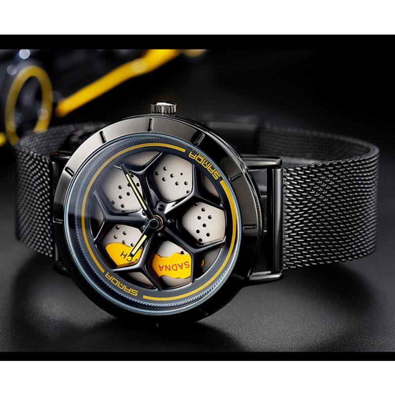 SANDA Ceas Bărbați Nou Ceas Rotativ Ceas Fashion Hollow Quartz