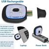 LED lue lue med lys unisex varm vinterlue USB oppladbar hodelykthette vinterstrikket nattbelyst lue lommelykt