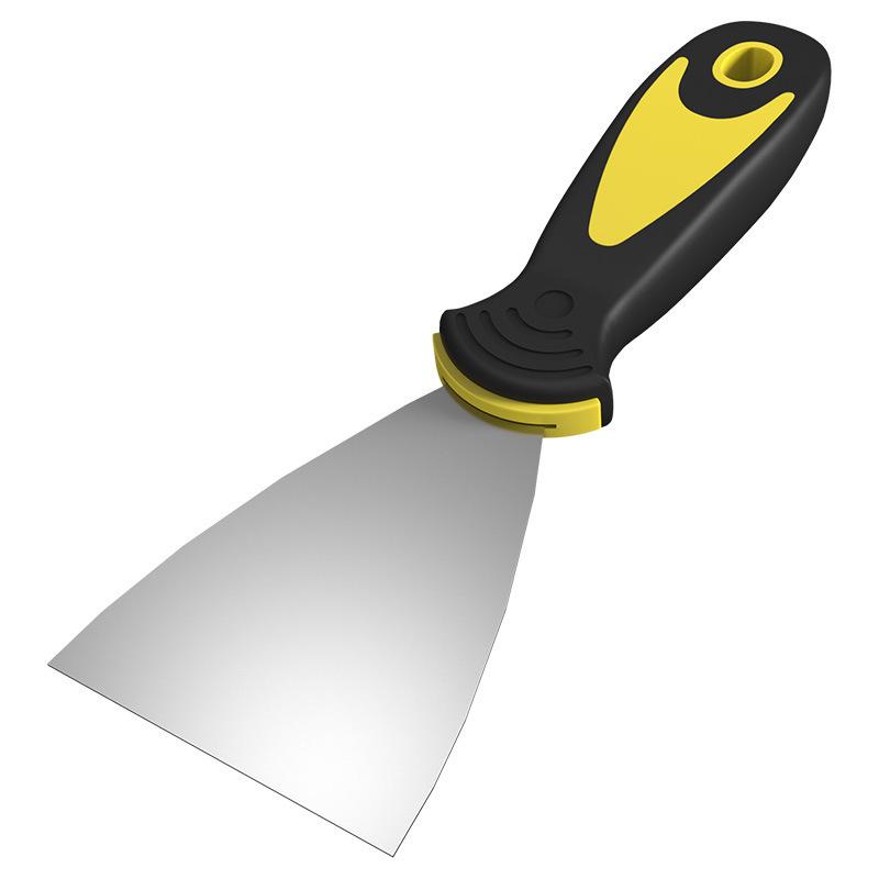 Stainless Steel Putty Knife: Gray Wall Scraper & Painter's Trowel - Thickened Integrated Design