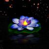 6PCS LED Lotus Night Lamp Floating Water Sensor Flower Lamp Garden Fish Tank Decor Festive Party Accessories Wishing Lotus Light