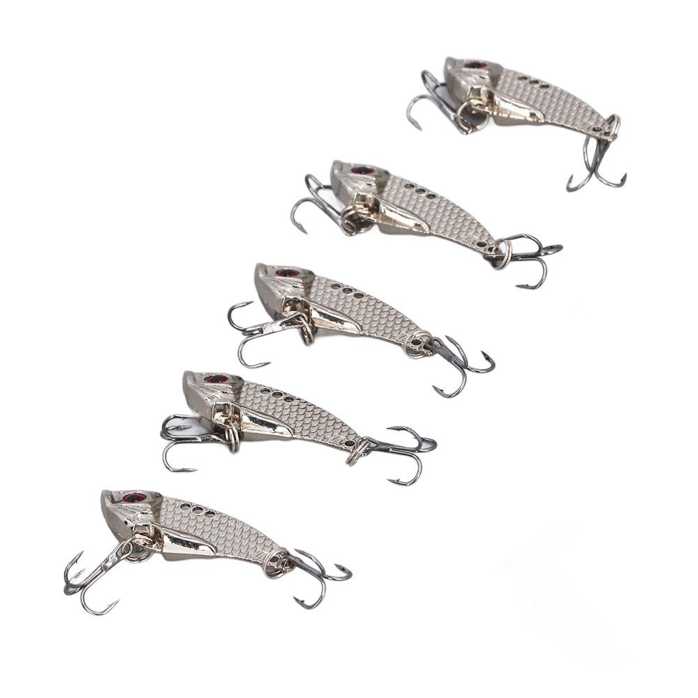 5PCS Metal Fishing Blade Lure 3.5g 7g 15g Fishing Lures Durable Spinner Spoon Lures  For Trout