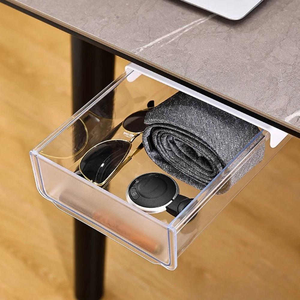Miscellaneous Storage Drawer Storage Box Hidden Drawer Organizer New Under Desk Drawer  Bedroom