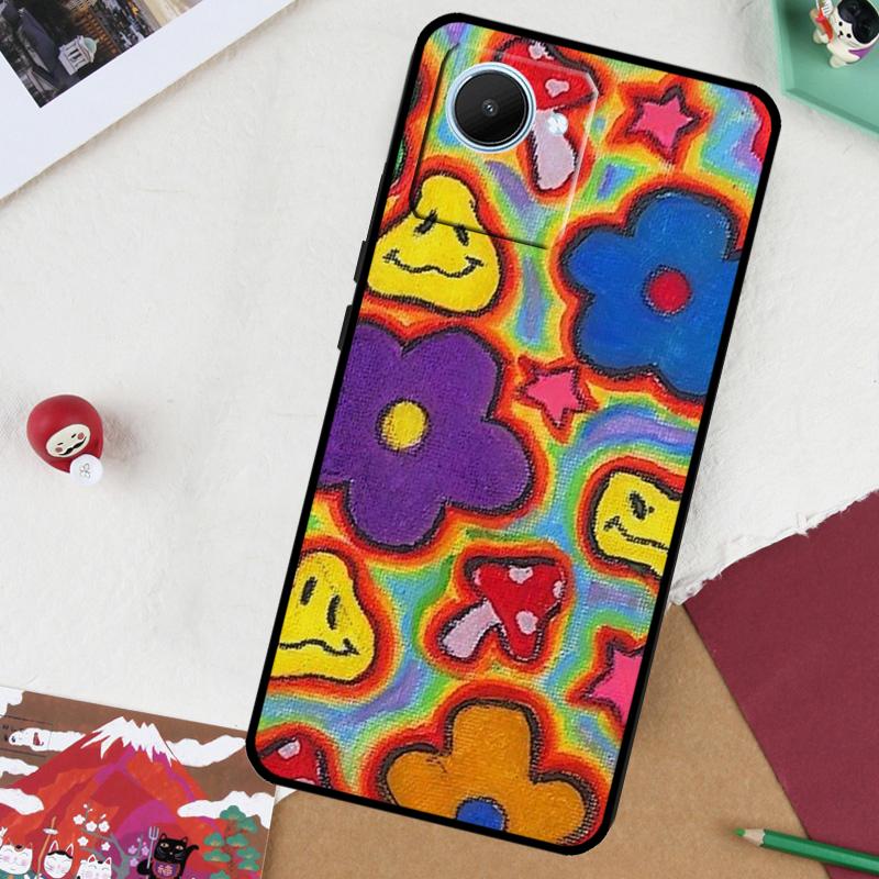 

Vintage Aesthetic For Realme 14 Pro Plus 13 10 11 12 GT 6 5 6T GT7 Pro C61 C55 C53 C51 C21Y C25S C67 C75 Case Realme GT7 Pro