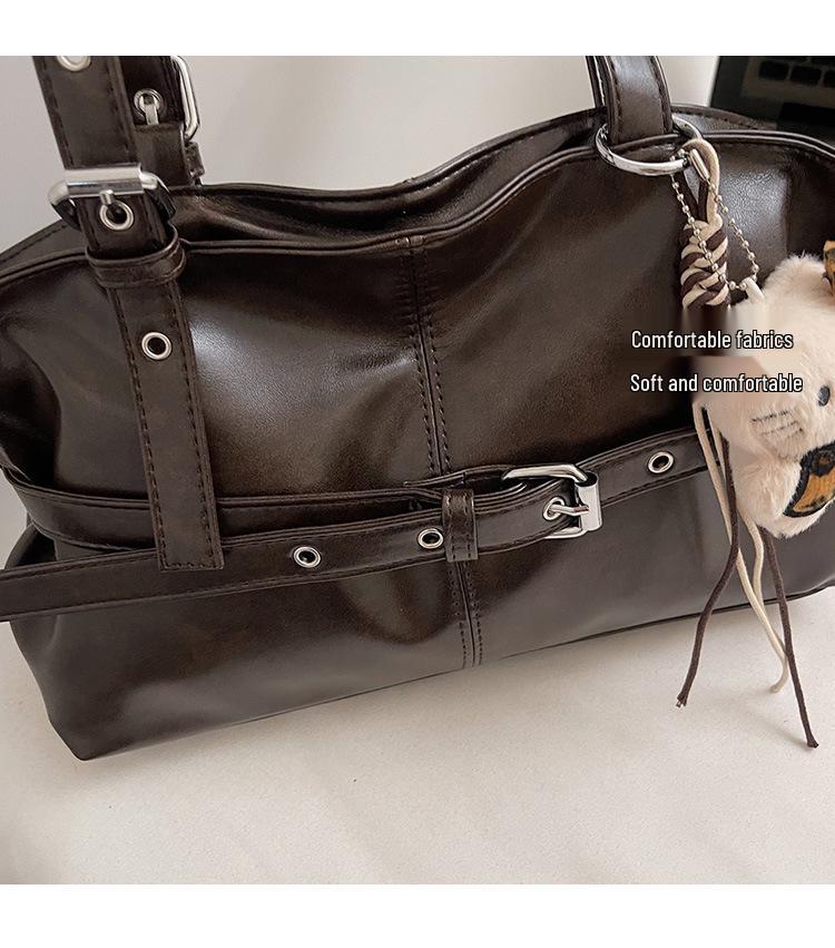 Maillard Retro Women's Underarm Bag - Autumn/Winter 2025 Trendy Niche Tote, Simple Commuter Style.