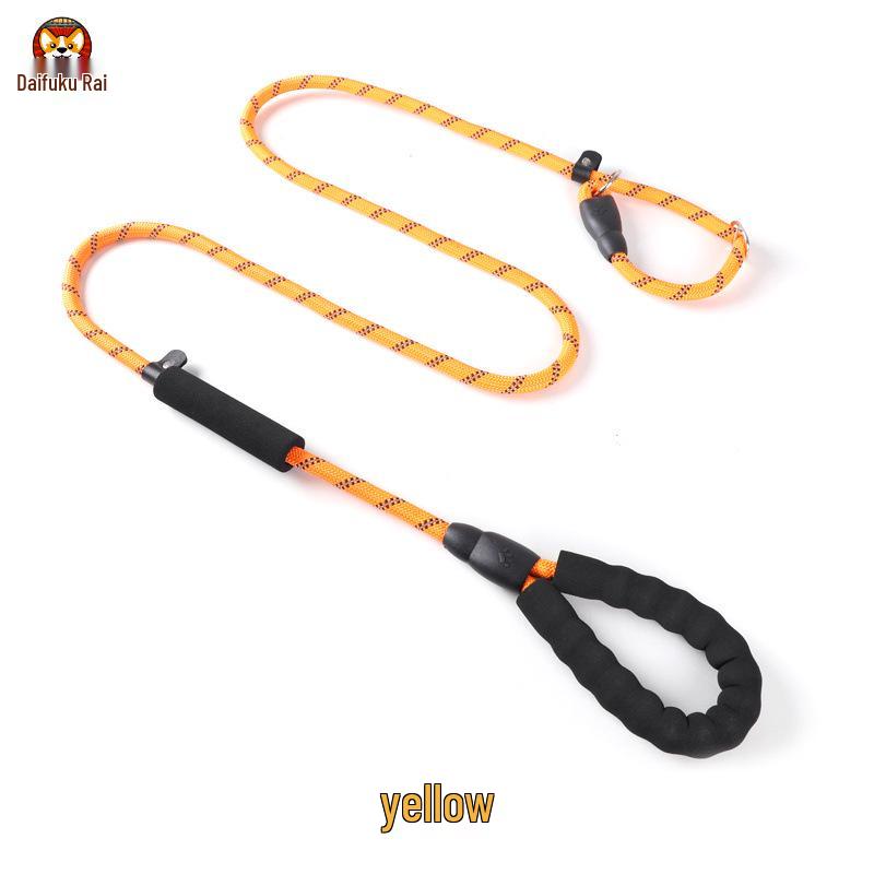 Anti-Bursting P Rope Chain Dog Leash for Training Small, Medium, and Large Breeds: Malinois, Kujikan, Golden Retriever