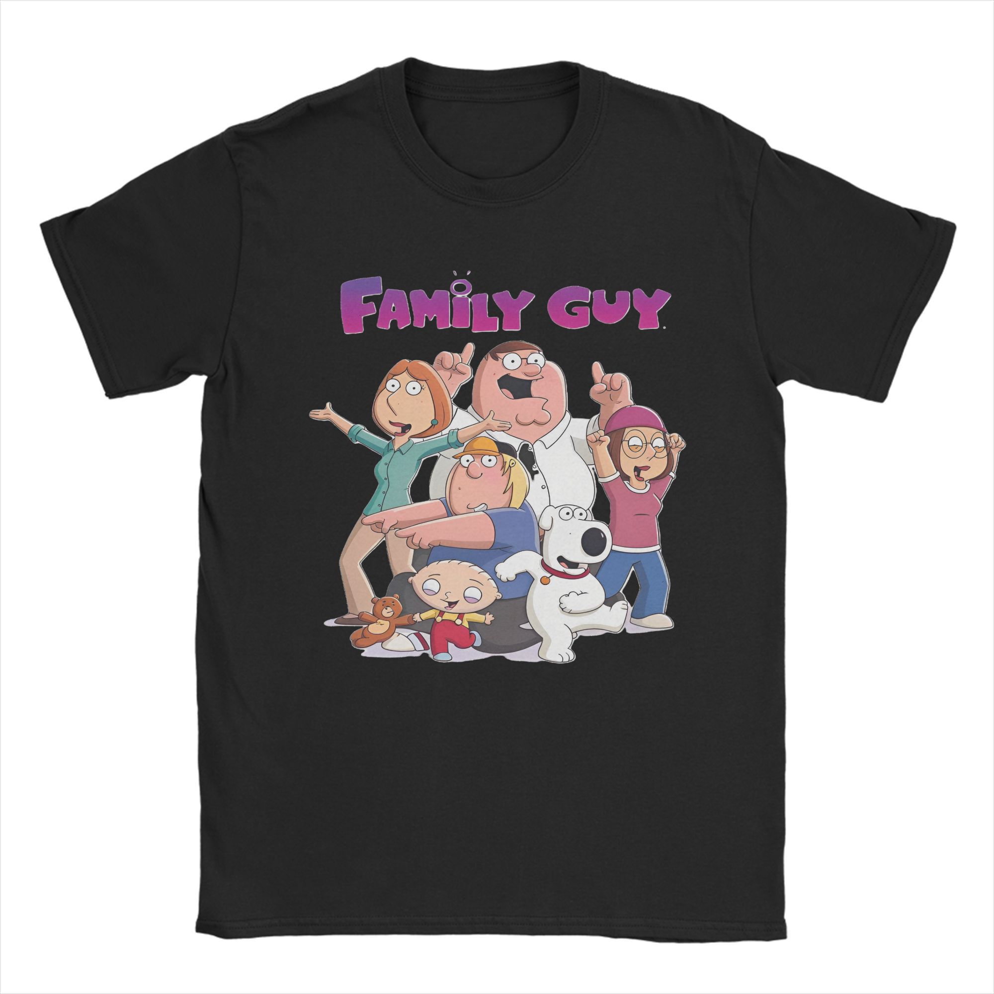 BenberFashion Families Guys Cartoon Peter Griffin Meme T-shirt voor Heren Dames Grappig 100% Katoen T-shirts Cadeau Idee Kleding S