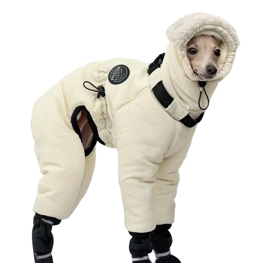 Wasserdichte Winterhundejacke Verdickte Hunde-Baumwolljacke Haustier-Outfits Greyhound Whippet