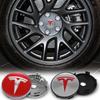 ALL1 4 Stück 56 60mm Auto Radnaben Kappe Reifenkappe 60mm Felgenabdeckung Aufkleber Abzeichen Emblem Zubehör Für Tesla Model 3 Model S X Model Y