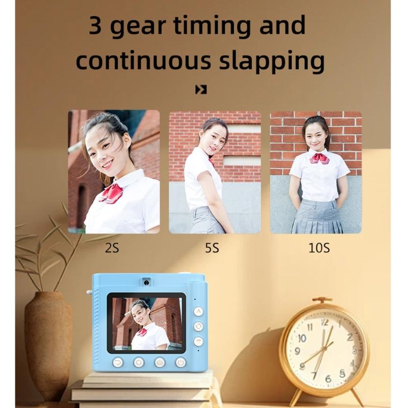 Kids Instants Print Camera Set With 3 Paper Rolls Portable, High Resolution Images, Thermals Printing