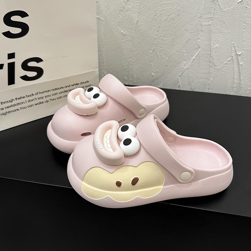 Nyári rajzfilm aranyos felhő lyukacsos cipő otthon lány táska fejviselet sokoldalú csúszásmentes hűs papucs