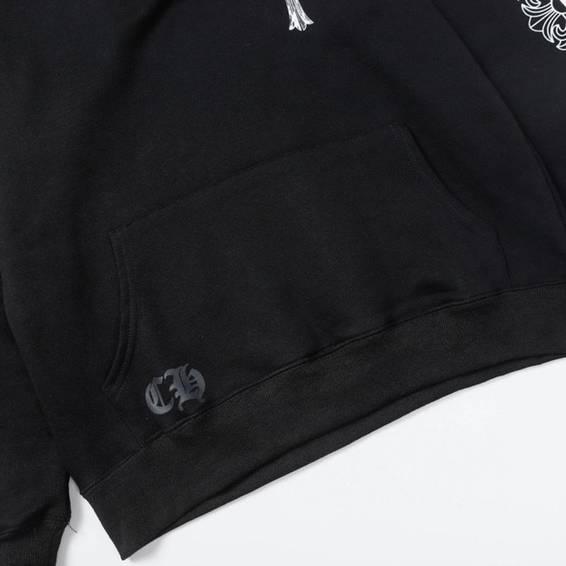 823 CHROME HEARTS 2025 Høst og Vinter Ny Pluss Størrelse Klassisk Stil Logo Hettegenser, Egnet for Par å Bruke